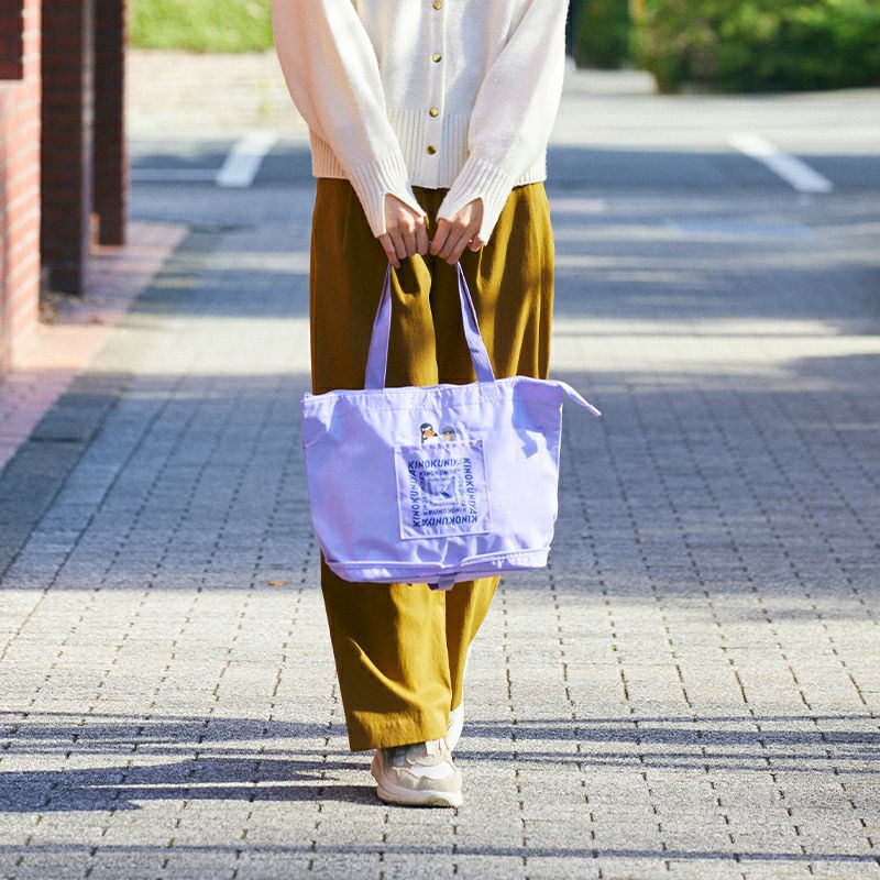 紀ノ国屋 Suicaのペンギン折りたためる保冷トートバッグ ベージュ