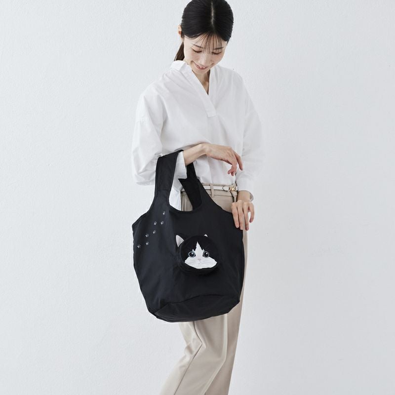紀ノ国屋 コンパクトバッグ クロ（猫） | 紀ノ国屋 公式オンラインストア