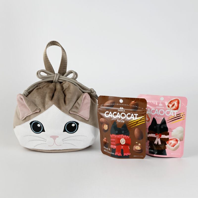 紀ノ国屋 猫保冷巾着 ＆ CACAOCAT（ハチワレ） | 紀ノ国屋 公式