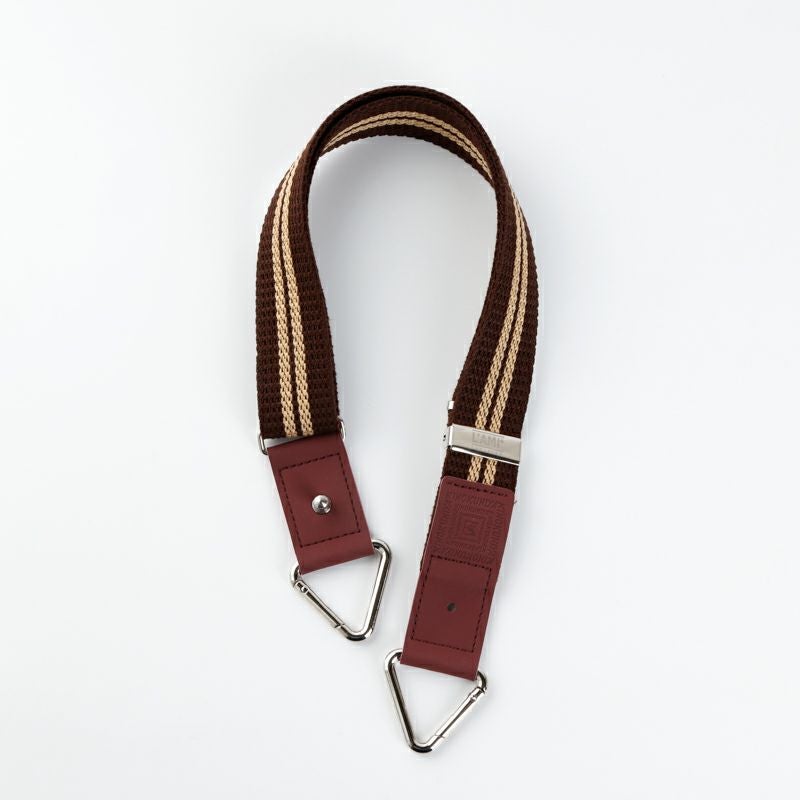 カラビナ付き延長ショルダー クラシカルブラウン