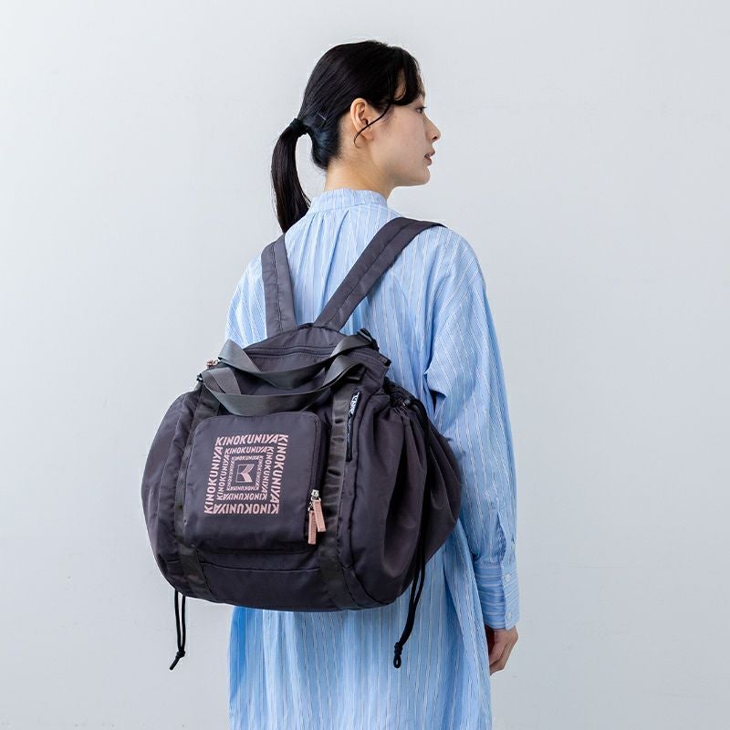 紀ノ国屋×L'AMIPLUS［ラミプリュス］ レジカゴリュック ブラックベリー