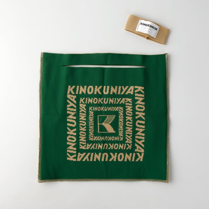 紀ノ国屋 KNT365コラボバッグ totty グリーン×ベージュ