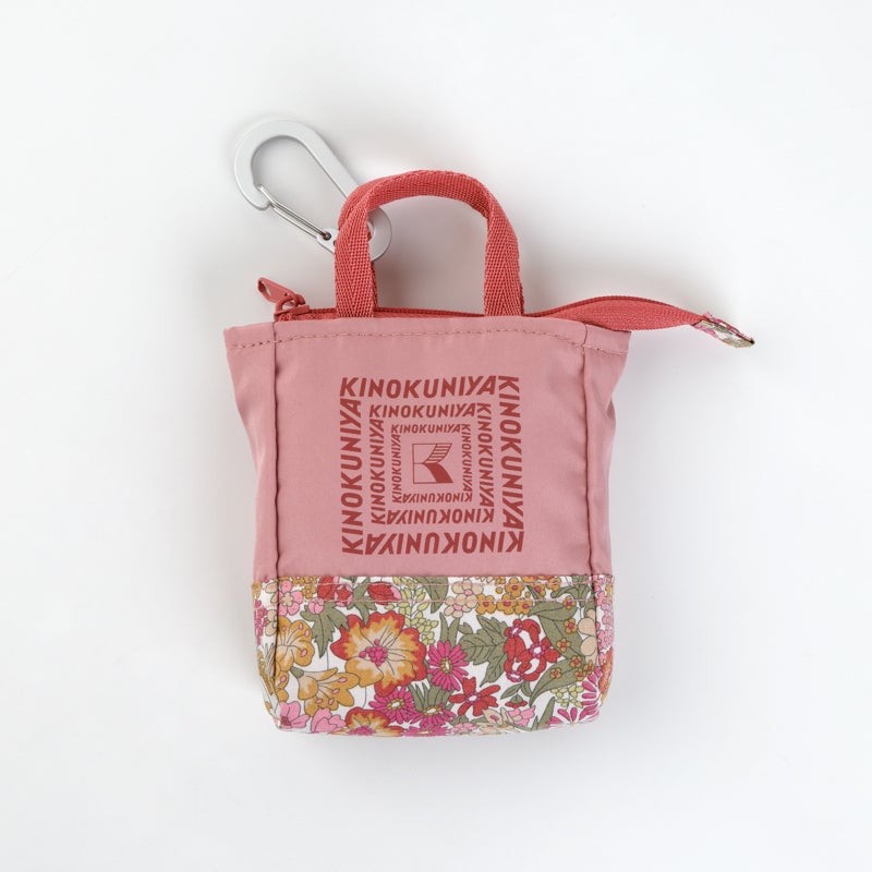 LIBERTY FABRICS】紀ノ国屋 リバティプリント エコバッグ ピンク