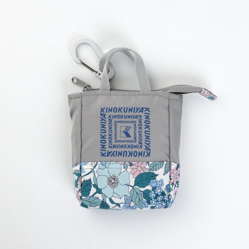 LIBERTY FABRICS】紀ノ国屋 リバティプリント エコバッグ グレー