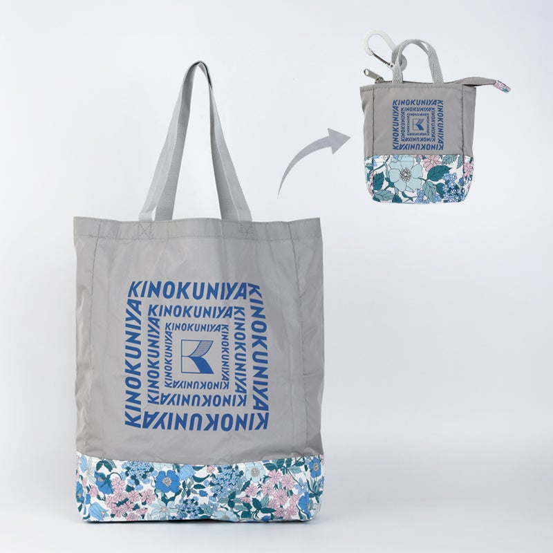 紀ノ国屋×リバティプリント」新作折りたたみエコバッグを発売